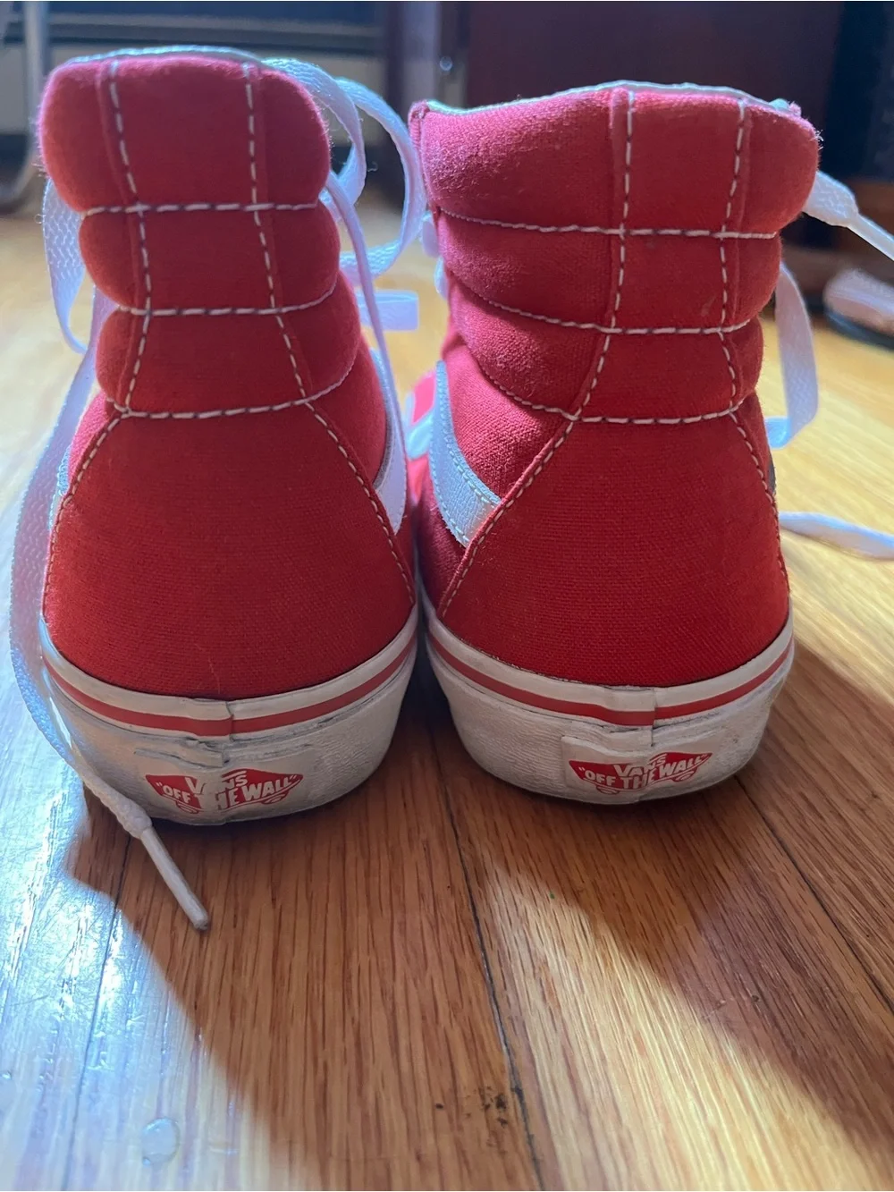 Vans bright red